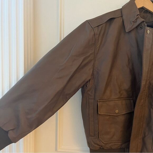 Vintage Leather Men’s Leather Jacket With Removable Faux Fur‎ Lining Medium NWT - Picture 12 of 15